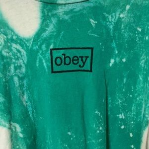 Authentic obey tie-dye skater tee